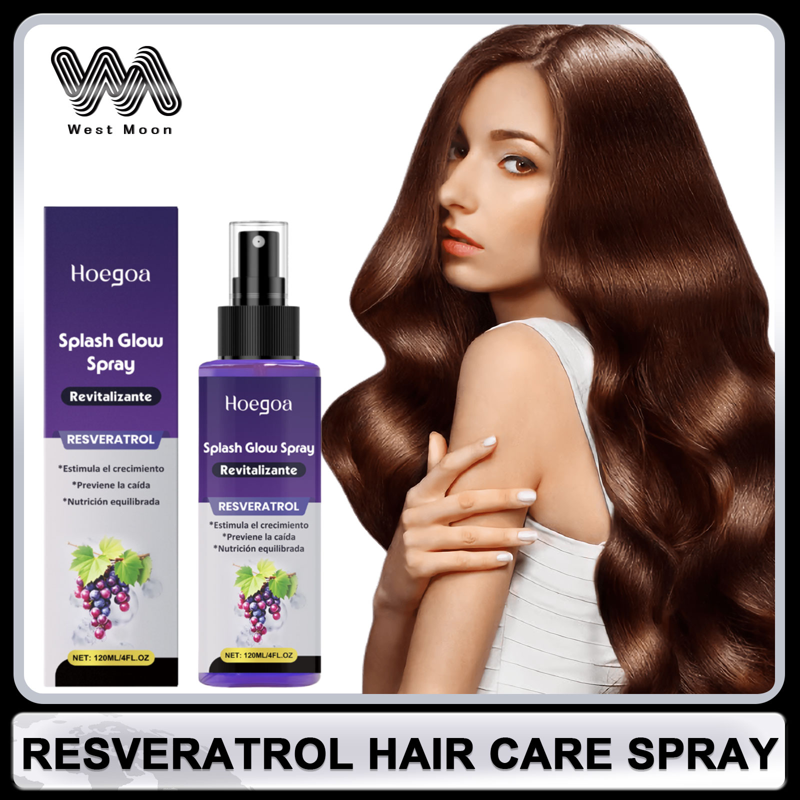 Hair Care Nature - ريسفيراترول العناية بالشعر رذاذ مكافحة الصلع