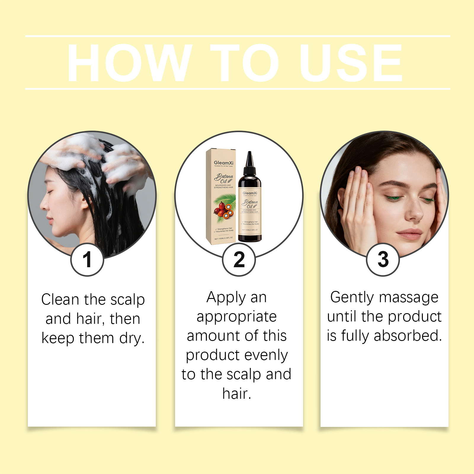 Hair Care Nature - زيت باتانا الأساسي للشعر لتقوية جذور