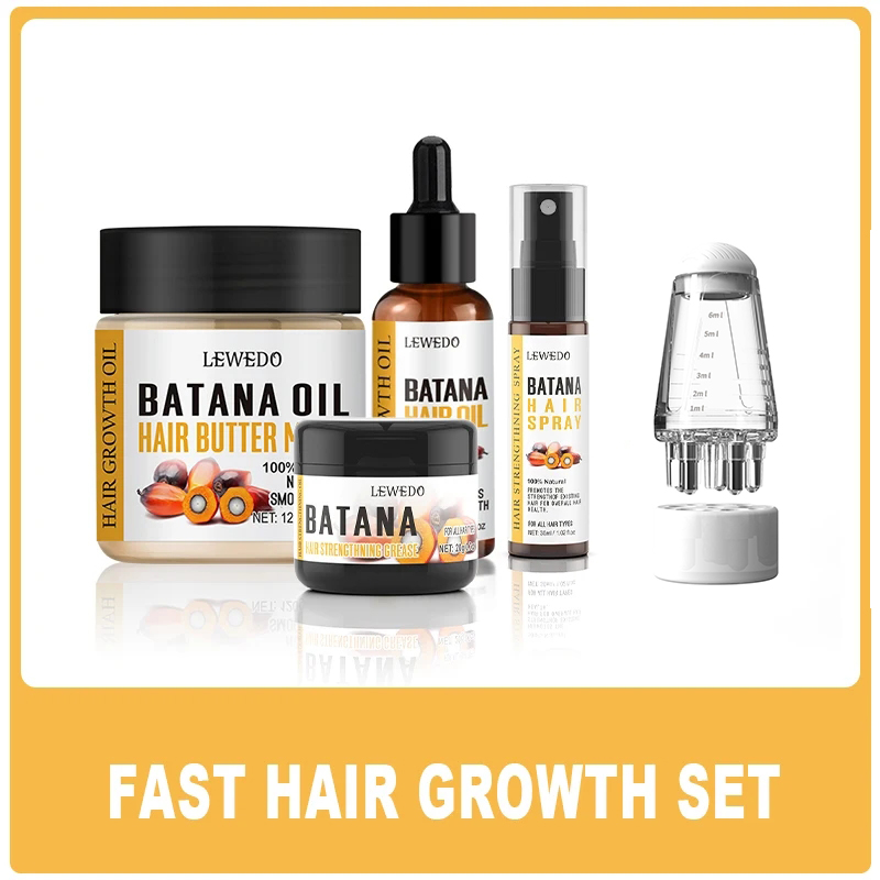 Hair Care Oil Serum - مجموعة ليويدو لنمو الشعر بزيت الباتانا،