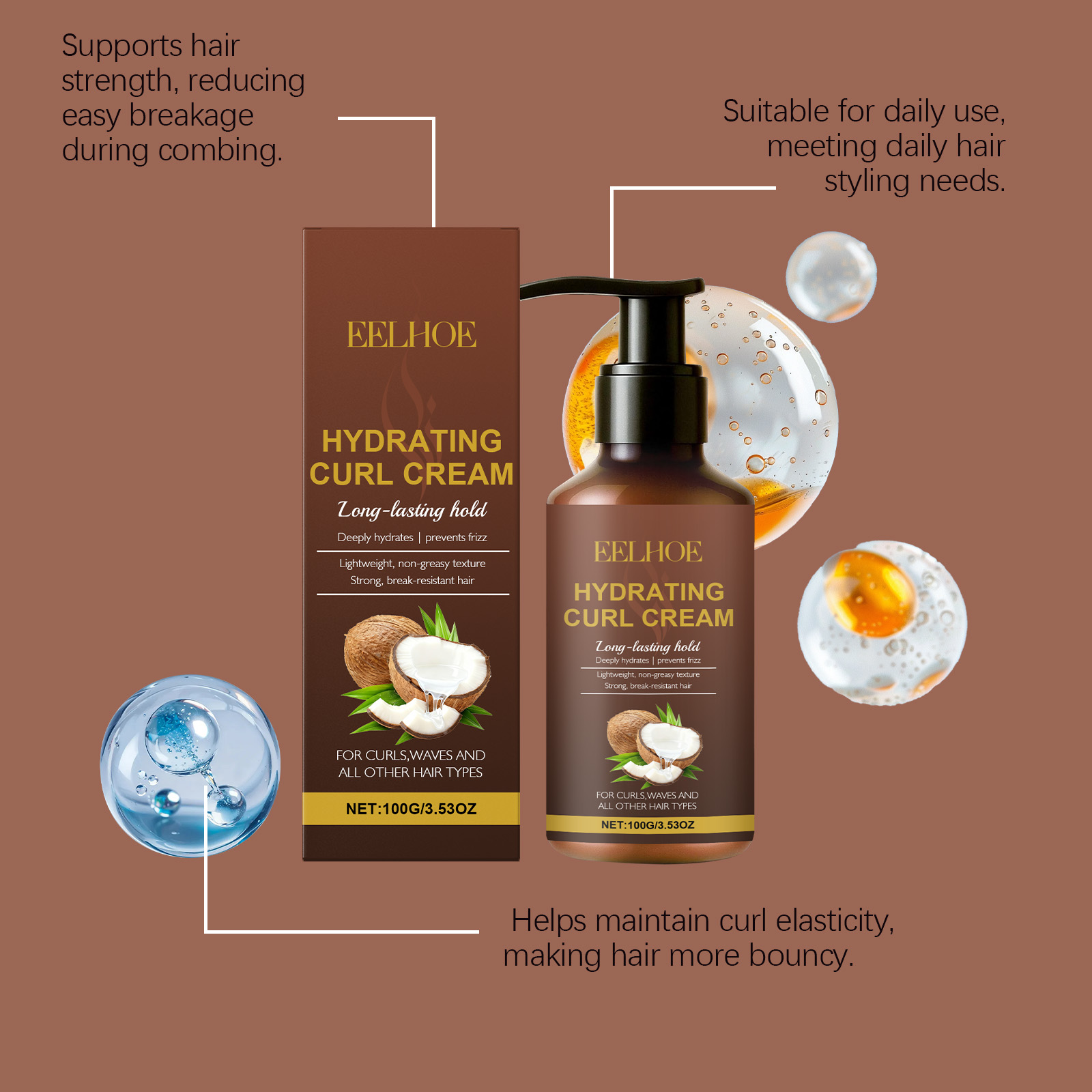 كريم تصفيف الشعر المجعد للشعر  - مراجعة Hair Care Nature وسعره