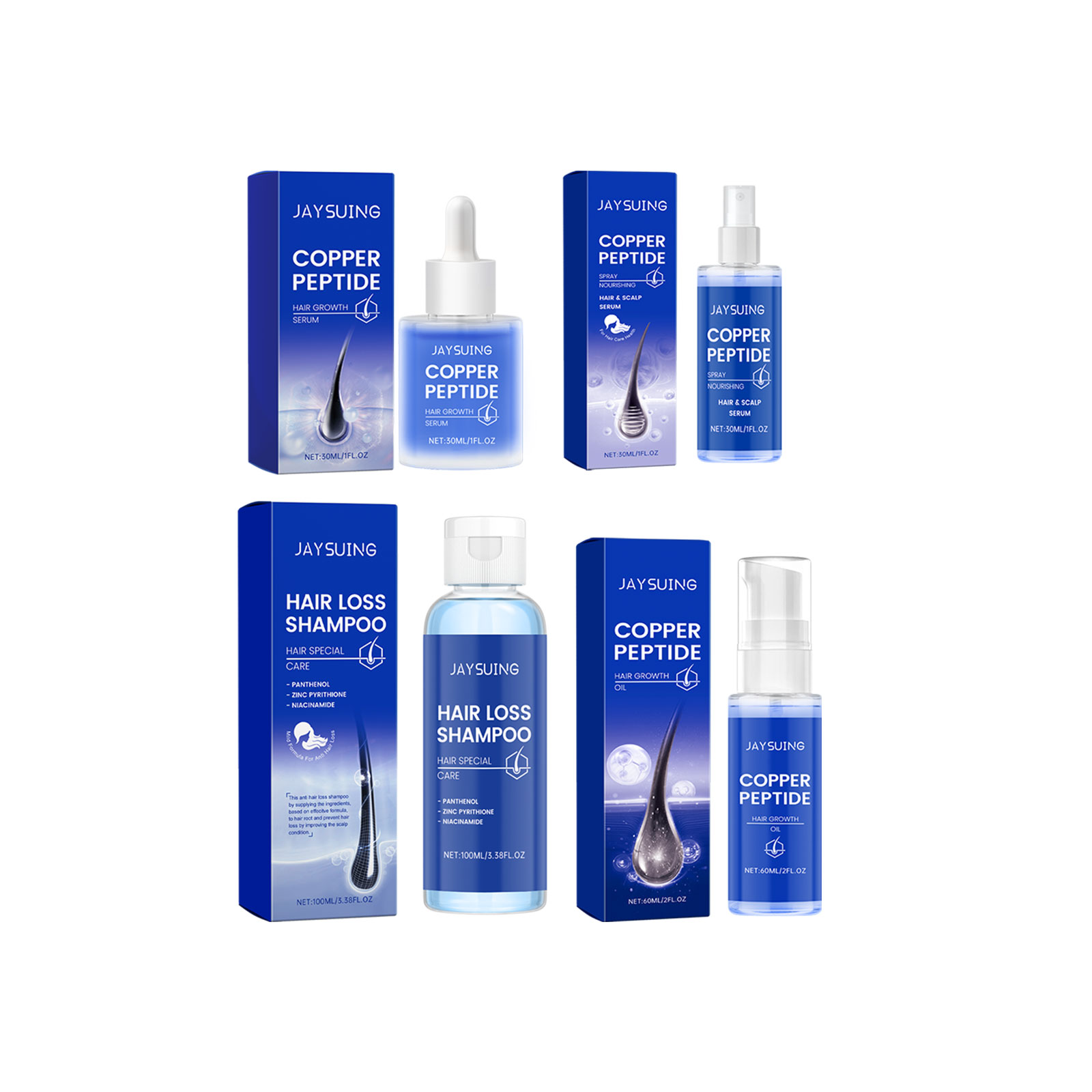 النحاس الببتيد شامبو نمو الشعر - مراجعة Hair Care Oil Serum وسعره