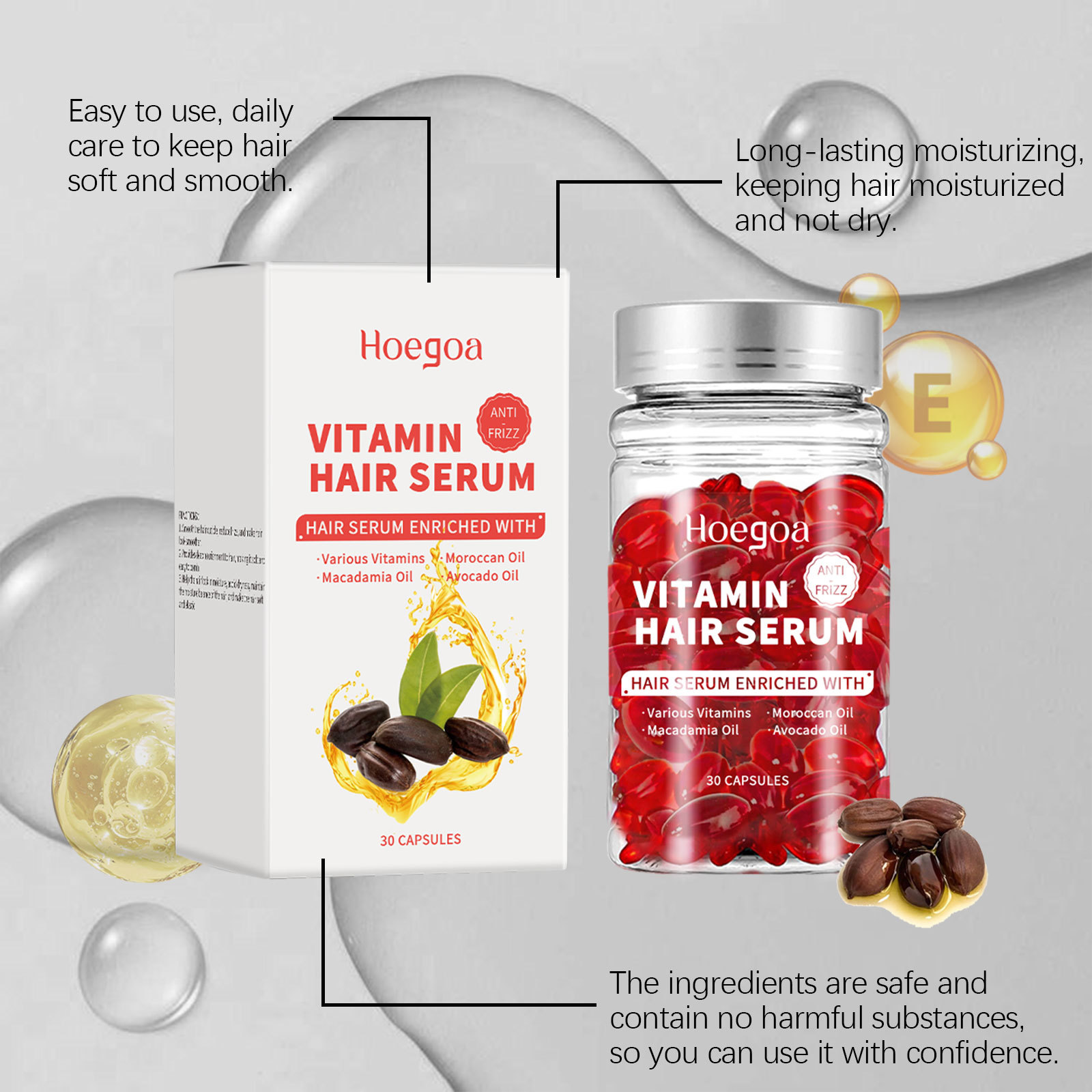 كبسولات مصل العناية بالشعر فيت - مراجعة Hair Care Oil Serum وسعره